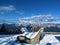 View of mountain Dobratsch, Dobrac in Carinthia or Karnten in Austria