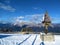 View of mountain Dobratsch, Dobrac in Carinthia or Karnten, Austria