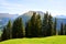 View on the mountain Jakobshorn above Davos town,Canton of Grisons, Switzerland.