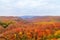 View mountain of Jogakura Gorge in Autumn season, Aomori, Japan