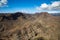 View of the mountain landscape from Degollada de Las Yeguas. Gran Canaria in Spain.