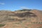 View of the mountain landscape from the Risco de las Penas viewpoint. Fuerteventura. Canary Islands. Spain