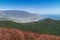 View of the mountain landscape from the top of the Ai-Petri mountain