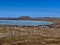 View from mountain near `bannoe` lake Bashkortostan Russia