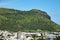 View of the mountain near the city of Port Louis