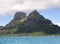 View on mountain Otemanu. Polynesia