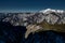 View From Mountain Rax To Winter Landscape Panorama With Snow Covered Mountain Schneeberg In The European Alps In Austria