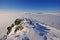 View from mountain Sniezka in winter