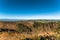 View from a mountain top of a forestry site