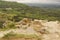 The view from the mountain tops to the surrounding countryside.North Caucasus