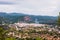 View of the mountain town of Olocau, in Valencia