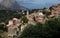 View of a mountain village in Corsica.