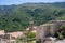 View of the mountain village of Speloncato in the Balagne region of the island of Corsica, France