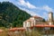 View of mountain village, Valtessiniko in Arcadia, Peloponnese,