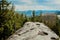 View from the mountain Written Stone on the mountain landscape of the Carpathians