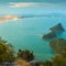 View from the mountainon the bay in Prachuap Khiri Khan