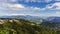 View of the mountainous landscape at the outskirts of Baguio City