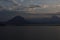 View of the mountains around the Jatiluhur Purwakarta Reservoir