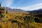 A view of mountains and fynbos in Slanghoek Valley in the Western Cape