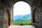 View of the mountains and gorge from Tatev Monastery