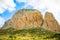 View of mountains in the Italian natural reserve or Riserva dello Zingaro, Sicily, Italy