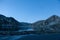 View of mountains landscape. Enol mountain lake, Covadonga, National Park of Picos de Europa, Spain