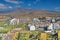 View of mountains from Los Cristianos city. Tenerife. Canary Islands. Spain