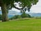 A view of the Mountains of Mourne in County Down in Northern Ireland from Castlewellan Forest Park