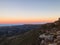 view of Mountains from observation deck at dawn