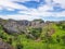 View at the mountains Pungo Andongo, Pedras Negras black stones, huge geologic rock elements