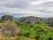 View at the mountains Pungo Andongo, Pedras Negras black stones, huge geologic rock elements