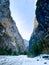 View of the mountains in Ritsa Relict National Park in Abkhazia