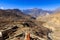 View of the mountains from the temple in the village jharkot