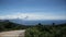 View from the mountains to the sea and islands.