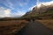 View of the mountains on the way to the Mirador Torres del Paine, Chile