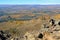 View from mountaintop on autumn forest