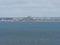 View from Moushole to the blue sea of the Cornish coast and Saint Michael\\\'s Mount Cornwall England
