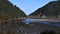 View of the mouth of the Nansa river in the Ria de Tina minor in Cantabria