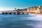 View of Muelle Vergara at dusk in ViÃ±a del Mar