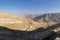 View on the Mujeb Valley, Jordan, from Moujib Panorama viewpoint. located on the Kings Highway 35