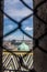 View of the multi-coloured tile roof of St Stephan Cathedral, Vienna