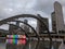 View of the Multicolour Toronto Sign in Nathan Phillips Square.