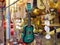View of music store. Musical instruments for professional and beginner musician. Hobby