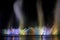 View of musical fountain show in Grozny, Russia