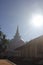 View of the Muthiyanganaya Temple, Badulla, Sri Lanka in the sunny morning.