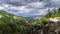 View of Myra canyon from the abandoned Kettle Valley Railway in Myra Canyon