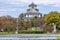 View Nagahama Castle from the front, as if seen from the vantage point of a