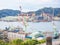 View of Nagasaki port harbour