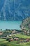 View from Nago village on lake Garda, Italy