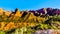 View of Nagunt Mesa, and other Red Rock Peaks of the Kolob Canyon part of Zion National Park, Utah, United Sates